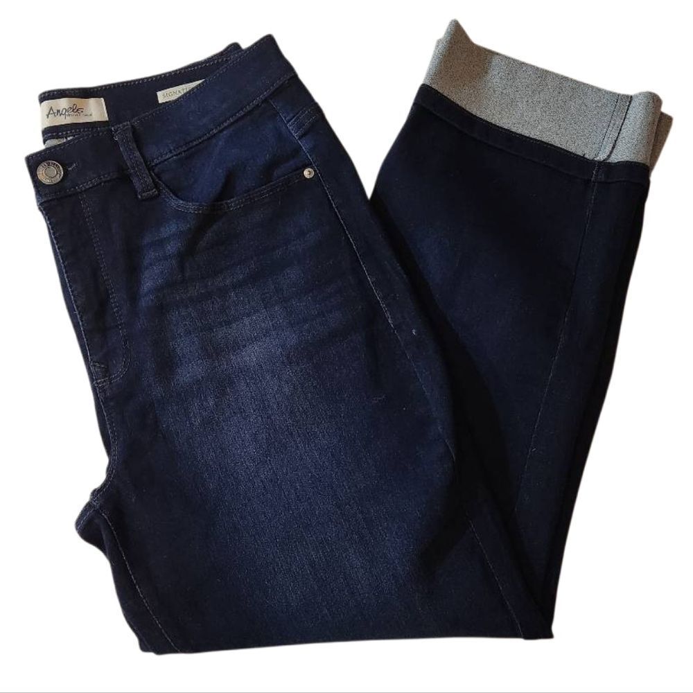 Angels Signature Straight Dark Indigo Ankle Jeans Size‎ 12